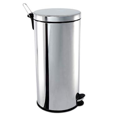 Imagem de Brinox - Lixeira com Pedal e Balde 30L Decorline - Aço Inox