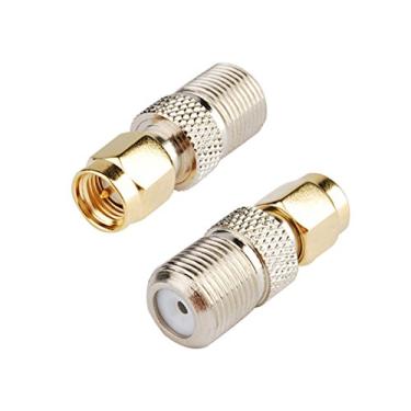 Imagem de 2 peças DHT Electronics RF coaxial adaptador SMA macho para F fêmea