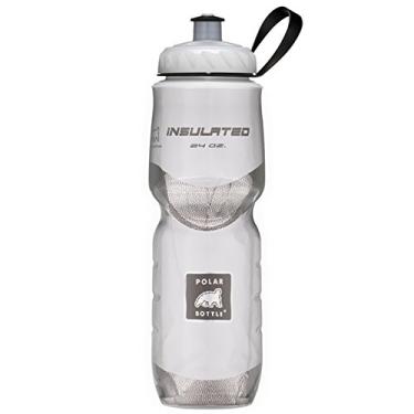 Imagem de Polar Bottle Garrafa de água isolada de 680 g – Garrafa de água 100% livre de BPA para ciclismo e esportes – Seguro para lava-louças e freezer (branco, 680 g)