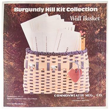 Imagem de Commonwealth Basket Kit de cesta Burgundy Hill, cesta de parede, 22,8 cm x 17,8 cm