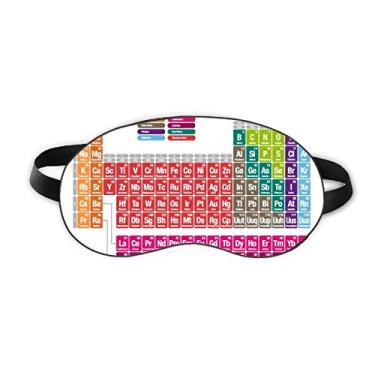 Imagem de Linda tabela periódica de cor succinct Color Chemistry Sleep Eye Shield Capa macia para sombra noturna
