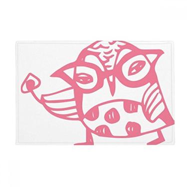 Imagem de DIYthinker Tapete antiderrapante para porta de banheiro com proteção de pássaros para amantes de animais de estimação