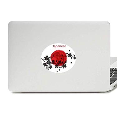 Imagem de Adesivo de notebook com emblema de vinil e pintura de pincel Sakura Japan Branch