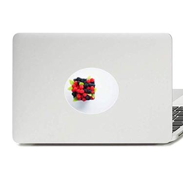 Imagem de Adesivo de notebook com imagem de frutas vermelhas temperadas com emblema de vinil para fotografia e laptop