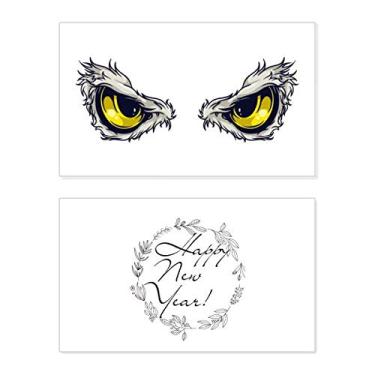 Imagem de Animal de desenho animado dragão chinês olho ano novo festival cartão felicitações Bless mensagem presente