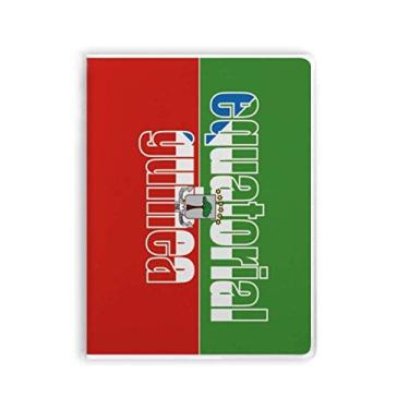 Imagem de Diário de capa macia com nome da bandeira da Guiné Equatorial