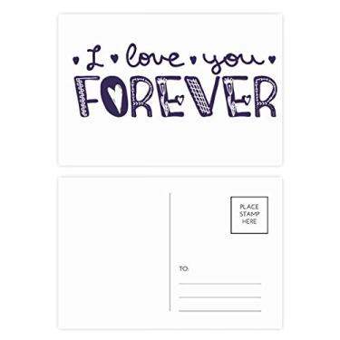 Imagem de Love You Forever – Conjunto de cartões postais de aniversário para enviar cartões de agradecimento