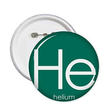 Imagem de Tabela de Período Elementos Químicos Raros, Gás, Helium, Broches, Emblema, Emblema, Acessório, 5 Peças