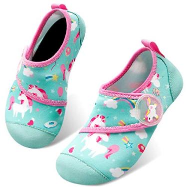 Imagem de Centipede Demon Meias aquáticas infantis para atividades ao ar livre, secagem rápida, para esportes, praia, piscina, surfe, Unico verde, 9.5-10 Toddler
