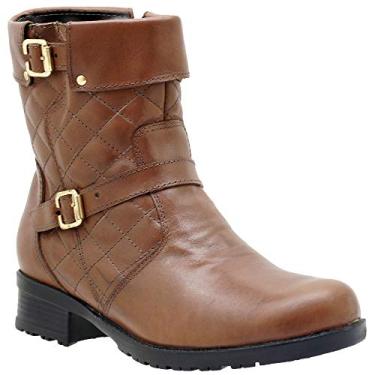 Imagem de COTURNO FEMININO ATRON FLEX COURO 9109 WHISKY (38, 9109 WHISKY)