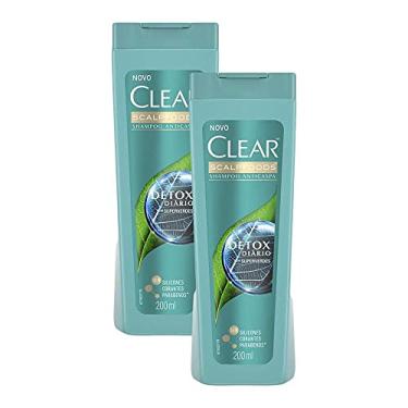 Imagem de Kit 2 Shampoos Anticaspa Clear Detox Diário 200ml