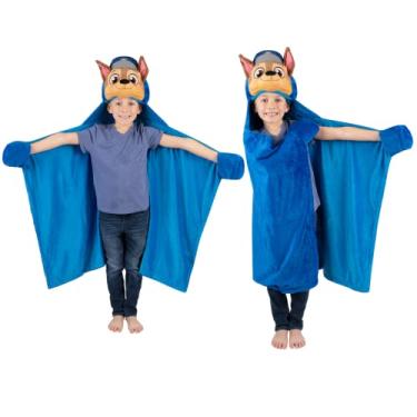 Imagem de Franco Cobertor com capuz infantil da Patrulha Canina, supermacio e aconchegante, 127 cm x 76 cm (produto oficial licenciado)