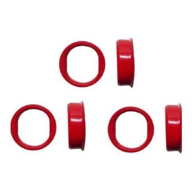 Imagem de Caçapa Oval  Plastica Mesa Sinuca Bilhar Bar Gulosa 6 Peças