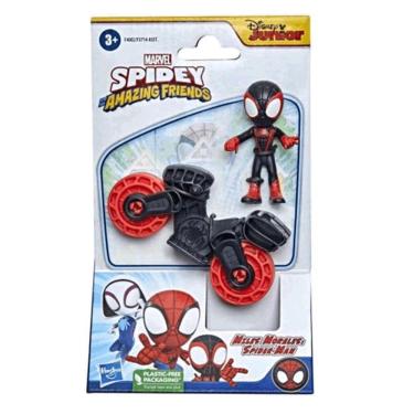 Imagem de Mini Boneco E Moto Marvel Amazing Frieds Miles Morales