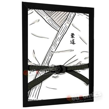 Imagem de Quadro Decorativo Kimono Judô Faixa Preta-Unissex