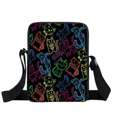 Imagem de Lancheira Escolar Gatos Neon-Unissex