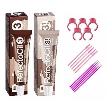 Imagem de Kit Refectocil Tintas nº3 + nº3.1-15ml Cada + Acessórios
