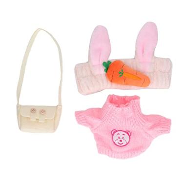 Imagem de QANYEGN Roupas De Brinquedo De Pelúcia De Pato, Roupas De Brinquedo De Pelúcia Macia, Acessórios De Brinquedo De Pelúcia Hugglable DIY Para Combinar Com O Vestido DIY(Modelo F)