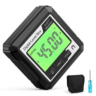 Imagem de CIADAZ Inclinador magnético 3 em 1 Localizador digital de nível e ângulo Versátil 4 * 90 ° Inclinômetro Visor LCD Dipmeter Gauge 4 unidades comutáveis
