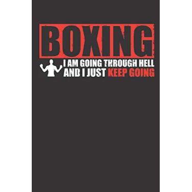 Imagem de Boxing I am going through Hell: Small squared Notebook (6" X 9"), 120 Pages