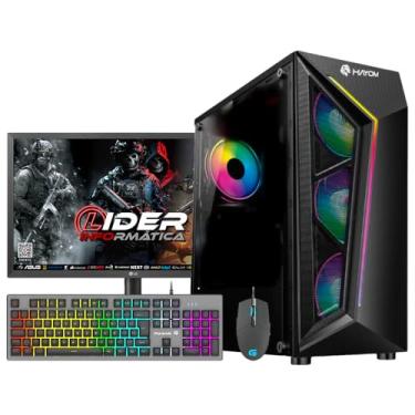 PC Gamer Completo Mancer, AMD Ryzen 5 4600G, 16GB DDR4, SSD 480GB + Monitor  21 + Cadeira Gamer