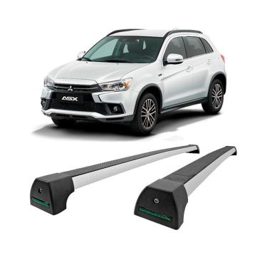 Imagem de Rack de Teto Long Life Alumínio Mitsubishi Asx 2010 até 2021 com Longarina, com ou sem teto solar - 2 e 4 Portas