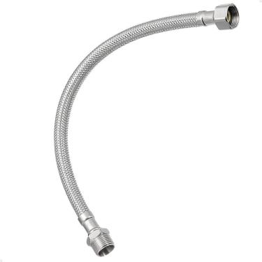 Imagem de Rabicho Engate Mangueira 60 cm Trançado Aço Inox Flexível Lorben