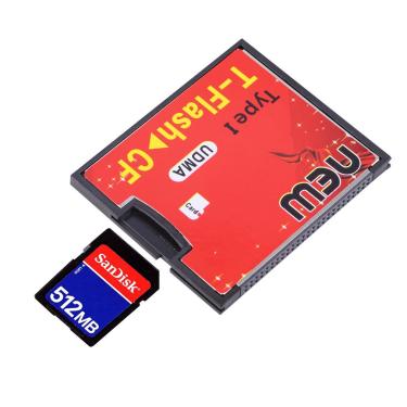 Imagem de T-Flash para CF Tipo 1 Cartão de Memória Compact Flash  Adaptador UDMA Até 64GB  Atacado