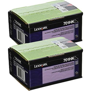 Imagem de Capa de atacado de 2 - Cartuchos de toner Lexmark 70C1HC0/KO/MO/YO - cartucho de toner, HY, rendimento de 4000 páginas, preto