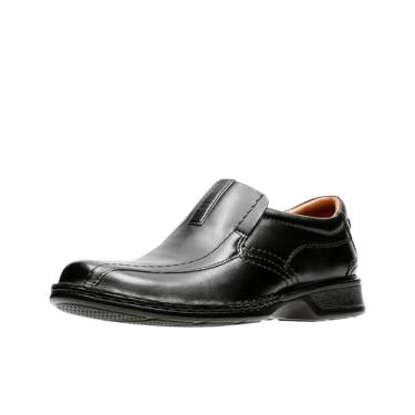 Imagem de Sapato masculino Escalade Step Clarks, Black Leather, 8.5 M US