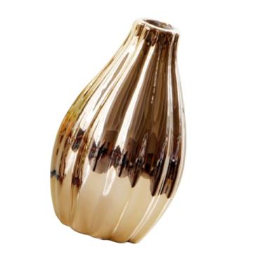 Imagem de OUNONA 1 Unidade Vaso De Ornamentos Decorativos Mini Potes Mini Vasos Para Plantas Flores Secas Para Decoração Vaso De Flores Escritório Cerâmica Pequena Área De Trabalho