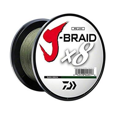 Imagem de Daiwa J-Braid 1500M Linha trançada redonda de tecido de 8 fios