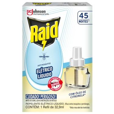 Imagem de Raid Inset Eletrico 45 Noite Citronela Refil
