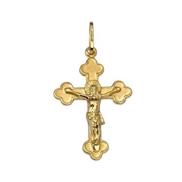 Imagem de Pingente Crucifixo 2,5cm Em Ouro 18 K - Ivan Joias