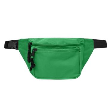 Imagem de DALIX Pochete com 3 bolsos corretivo para dinheiro (verde)