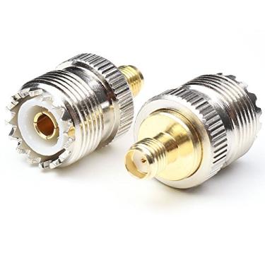Imagem de Two Way Radio RF Adapter (S021A) SMA Female to SO239 (PL259) UHF Female Adapter for BAOFENG UV-5R Series Radio 2Packs