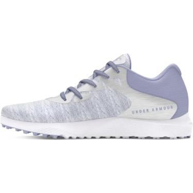 Imagem de Under Armour Tênis de golfe feminino Charged Breathe 2 Knit Spikeless Cleat, (500) Celeste/Celeste/Branco, 9.5
