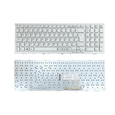 Imagem de Teclado Notebook Sony Vaio Vpc-Eh Branco Br Com Frame - Neide Notebook