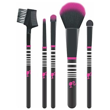 Imagem de Condor, Kit Pincel Maquiagem, Barbie, Acabamento Natural, Cerdas Extramacias, Versátil e Compacto, 5 Unidades