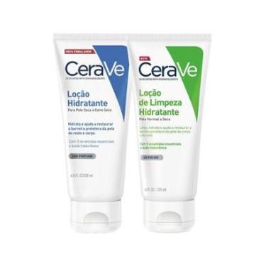 Imagem de Kit Cerave -  Loção Hidratante e Loção De Limpeza-Unissex