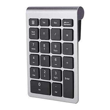 Imagem de Teclado Numérico Ergonômico de Tamanho Pequeno, Teclado, Tecla de Tesoura Com Velocidade de Recuperação Rápida para para (Cinza Ferro)