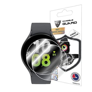 Imagem de IPG Protetor de tela para relógio Samsung Galaxy Watch 5 de 44 mm (2 unidades) Película transparente ultra HD invisível antiarranhões - suave/autorreparação/sem bolhas - para Watch 5 de 44 mm