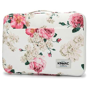 Imagem de Kinmac Capa protetora de 360° para laptop com alça para MacBook Pro 16 polegadas, 16 polegadas HP, Lenovo, Dell, ASUS, Acer Ultrabook e laptop empresarial (Peony)