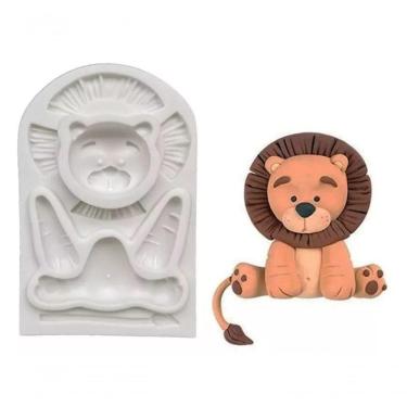 Imagem de Molde Silicone Safari Leão Cute