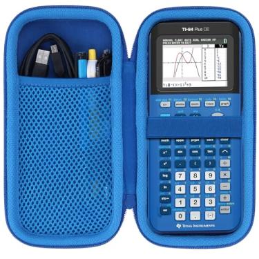 Imagem de Lebakort Capa rígida compatível com Texas Instruments TI-84 Plus CE/TI-84 Plus/TI-Nspire CX II CAS/TI-Nspire CX II/TI-83 Plus/TI-89 Titanium/TI-85 / TI-86 Color Graphing Calculator (caixa azul)