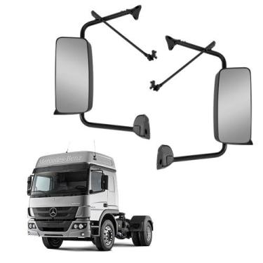 Imagem de Par Retrovisor p Mercedes-Benz Atego c Desembaçador Elétrico - Fabbof