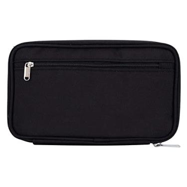 Imagem de Carteira de Passaporte Premium – Organizador de Cartão de Crédito de Viagem à Prova de Poeira e Seguro e Porta-passaporte Com Design de Bolsa (Trompete preto de baixo perfil)