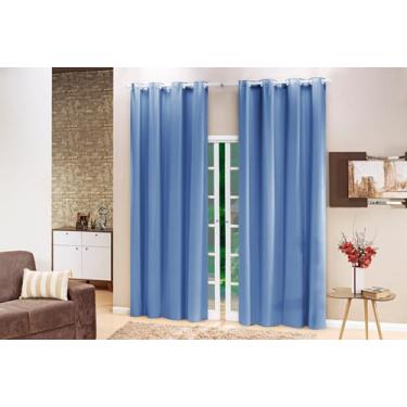 Imagem de Cortina Blackout 2,80m x 1,80m Corta 100 % Luz em PVC Folha Dupla Blac