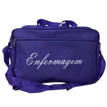 Imagem de Bolsa para enfermagem com alça de mão e ombro roxa - Medclar