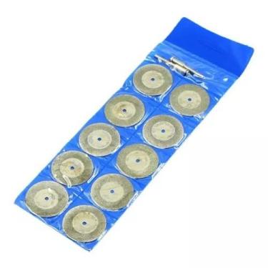 Imagem de 10 Disco Corte Diamantado 30mm Mini Micro Retifica Dremel - Fox tools 
